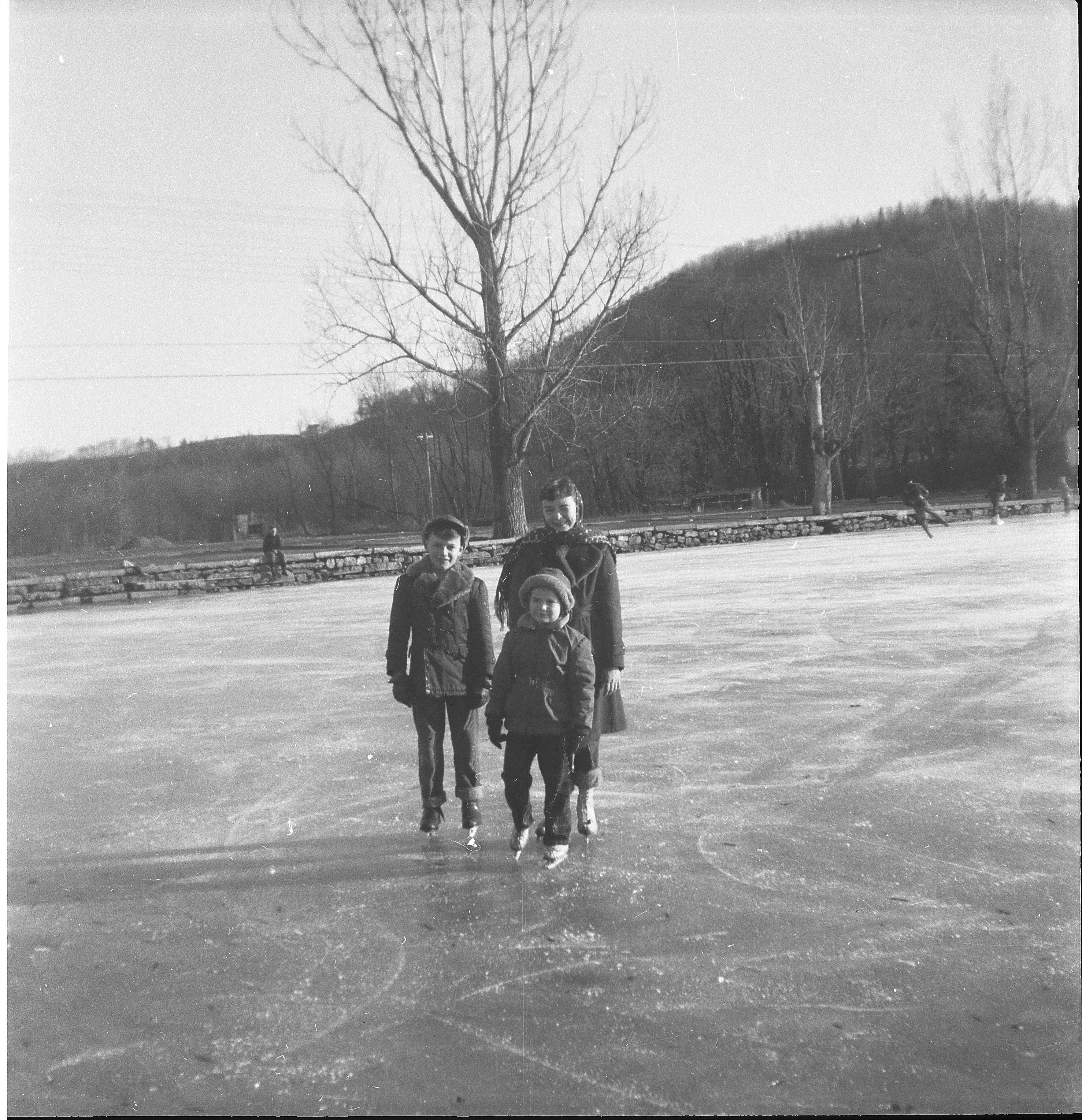 Tom Beth and Jane Ice skating